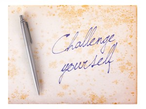 Old paper grunge background - Challenge yourself