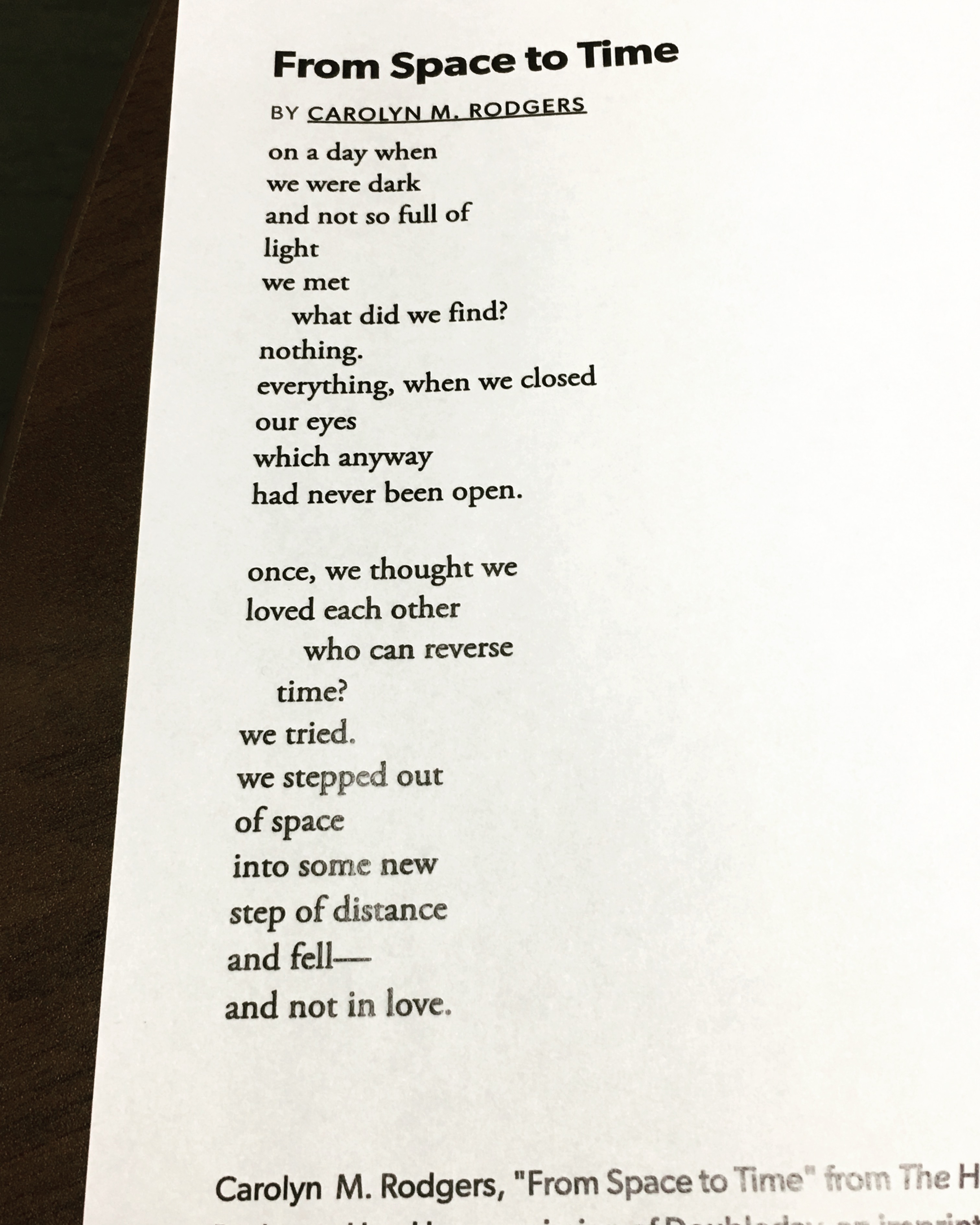 day 30 from space to time