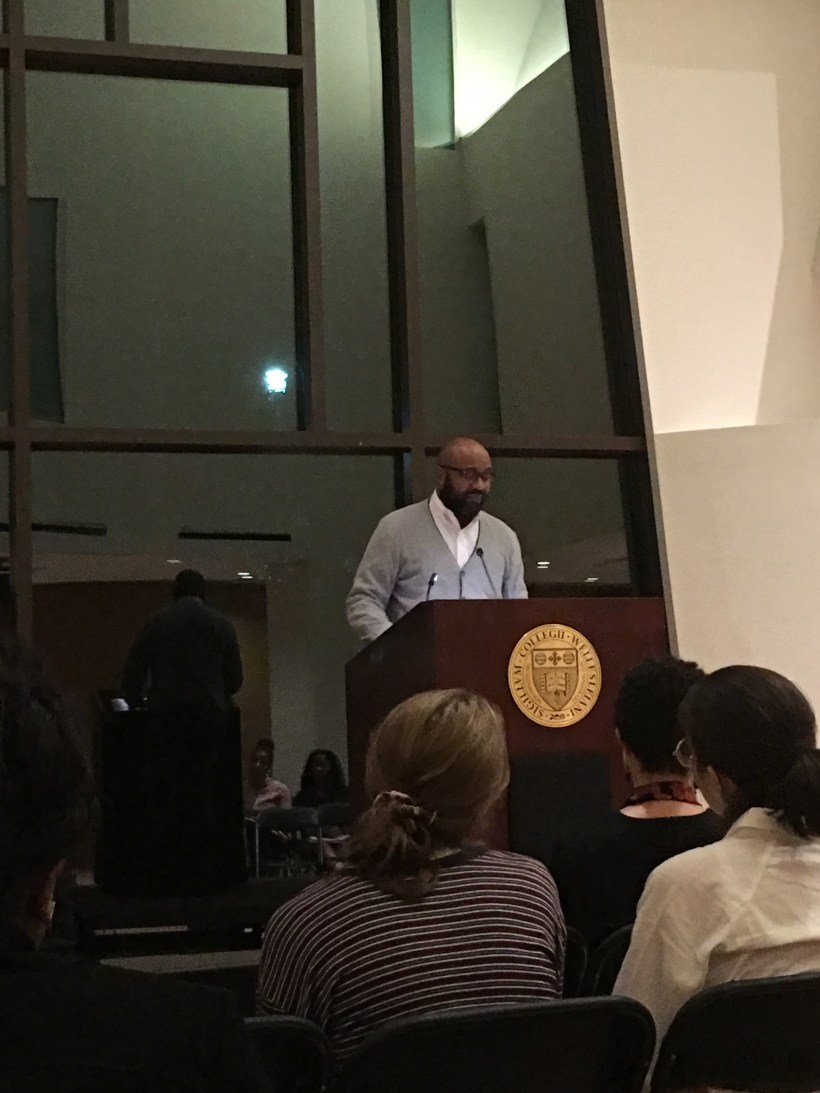 Jabari Asim at a lecturn